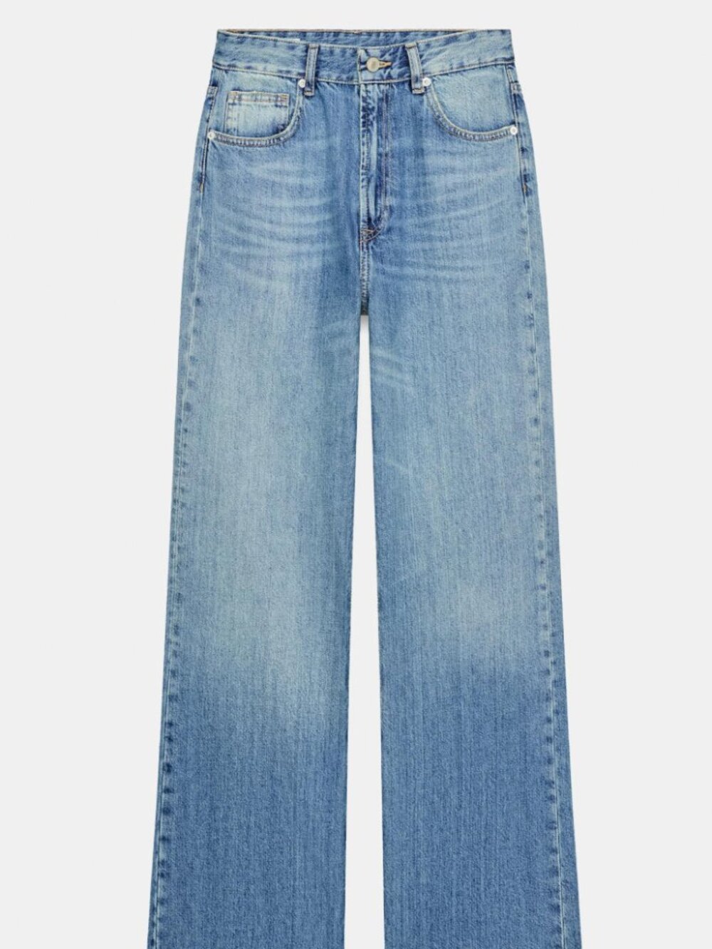 Zara TRF HIGH RISE WIDE LEG JEANS